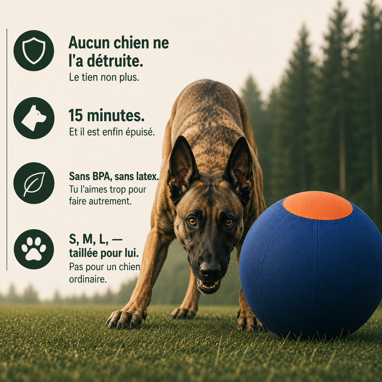 PawDrive™ La balle interactive ultra-résistante